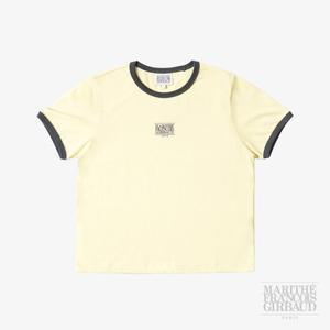 [마리떼 프랑소와 저버] W CLASSIC LOGO RINGER TEE (YELLOW)
