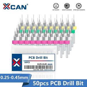 XCAN 18 생크 소형 드릴 비트 세트 0.25 0.3 0.35 0.4 0.45mm PCB 드릴 비트 프린팅 회로 기판 구멍 드릴링