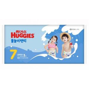 하기스 물놀이팬티 7단계 특점보 남여공용 3매 (19kg~)/수영장기저귀,방수기저귀