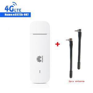 유심공유기 화웨이 E3372h-607 언락 USB 동글 모뎀 안테나 2 개 4G LTE 150Mbps