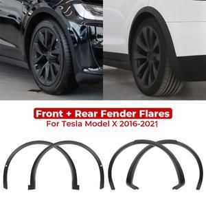 테슬라Model X 2016 - 전면 후면 왼쪽 오른쪽 휠 눈썹 몰딩 휀다 플레어 1035288 -00-M 1078207 1075630