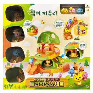 엄마까투리 통나무 기차 트리하우스 세트 코스트코 아이 선물 어린이집 유치원 장난감