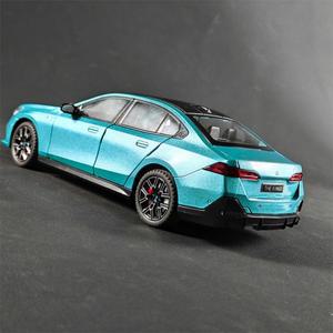 1:24 BMW I5 M60 Xdrive 파워 합금 다이캐스트 모델 사운드 및 풀백 장난감 수집 차량 장식품 소년을 위한
