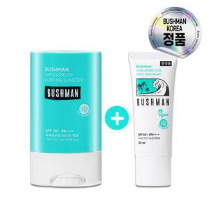 [무료배송] 부쉬맨 워터프루프 서핑 선스틱 SPF50+PA++++ 20g(+데일리 선크림 20ml)