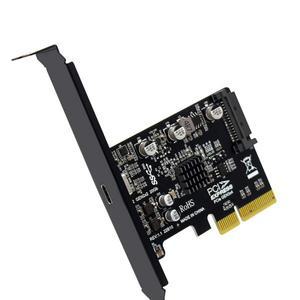 Windows 8/10/Linux용 USB PCIE 카드  C PCI-Express 4X - 3.2 Gen 2X2(20Gbps) ASM3242 칩셋