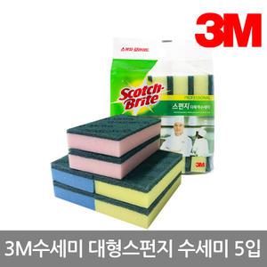 3M 스펀지 다목적수세미(5입)