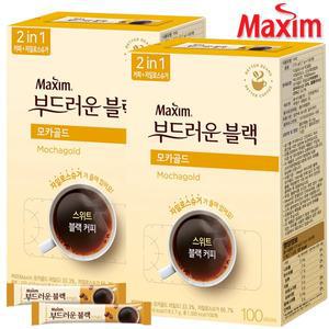 [동서식품][맥심] 모카골드 부드러운 커피 블랙믹스 100Tx2개