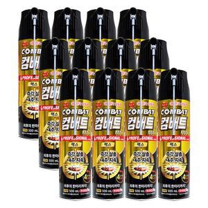 컴배트 바퀴벌레 살충제 맥스 에어졸 500mL X 12개