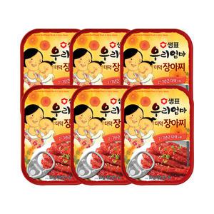 샘표 우리엄마 더덕장아찌, 90g, 6개