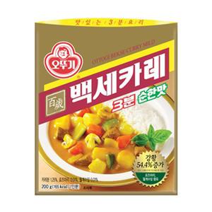 오뚜기 백세카레 3분 순한맛 200g 6개