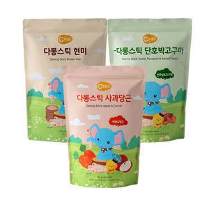 오늘도 실속형 다롱스틱(110g) 혼합 3개(맛별 1개씩) 사당 단호박고구마 현미