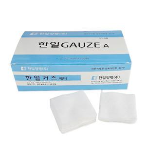 한일 거즈에이 2인치 5 x 5cm x 8p 200매 1박스 접은거즈 가아제