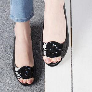 2.5cm 꽈베기 토오픈 젤리 여성 플랫슈즈 쿠션감 물놀이 가벼운 여행