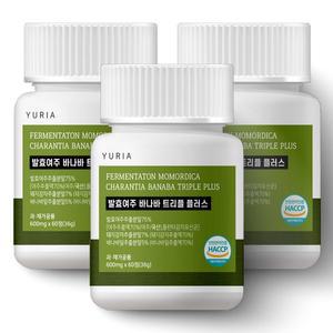 [기타]유리아 국산 발효 여주 바나바 트리플 플러스 3박스 600mg x 180정 6개월분
