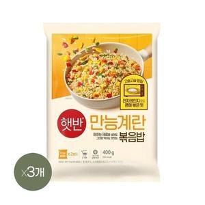 [CJ제일제당]햇반 쿡반 만능계란볶음밥 400g x3개