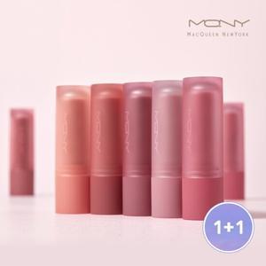 [1+ 1] 맥퀸뉴욕 파우더 매트립스틱/묻어나지않는 소프트 벨벳립