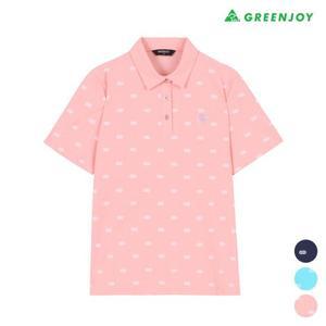 [그린조이] 여성 G프린트 PK 반팔 티셔츠