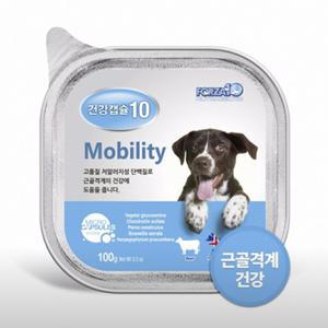 포르자10 건강캡슐 센시WET 스킨 근골격 100g 강아지 습식사료 강아지캔