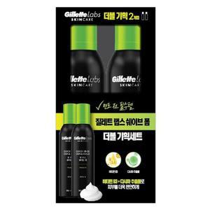 질레트랩스 퀵 린스 쉐이브 폼 듀오팩 쉐이빙 케어 480ml 1개