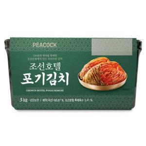 | 피코크 | 조선호텔 김치 포기김치 3kg 여행 캠핑 야식 간편식 깔끔한 매운맛