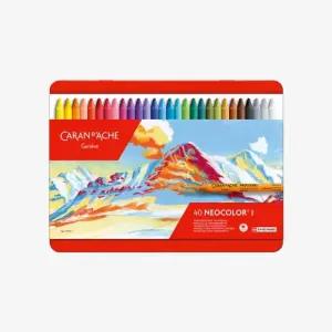 HGR 까렌다쉬 유성크레용NEOCOLOR1 40색set오일파스텔