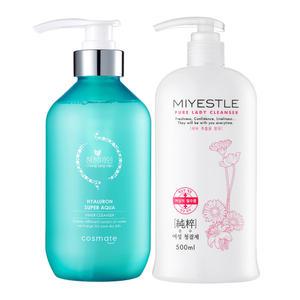 미에뜰 청결제 500ml + 히아루론 청결제 500ml