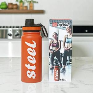 텀블러 STEEL 보온보냉병 630ml (오렌지) 보냉병 물병 스포츠 대용량 휴대용 스텐