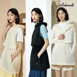 애시워스 25SS 최신상 여성 우븐 포켓 베스트