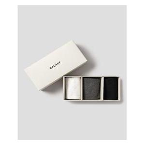 [갤럭시] [Online Exclusive] 플레인 솔리드 로고 자수 단목 양말 GIFT SET. (GA41KTO035)