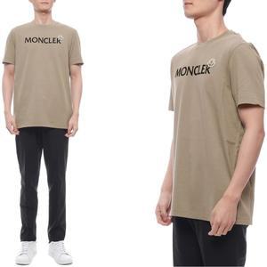 [몽클레르](마산점) 25SS 남성 플록 로고 반팔티셔츠 (8C00075 8390T 22E 25S)