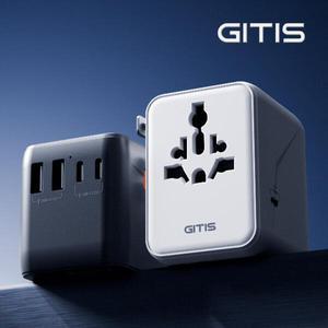 아트박스/지티스 지티스 70W 초고속 멀티어댑터 여행용 멀티탭