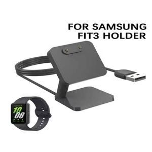 미니 충전기 데스크탑 스탠드 어댑터 삼성 Galaxy Fit 3 R390 스마트 밴드 용 USB 케이블 도킹 스테이션 홀