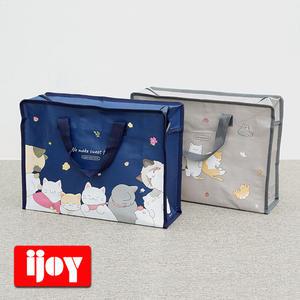 핑크풋 5000 냥냥 타포린백  지퍼 학습준비물 가방