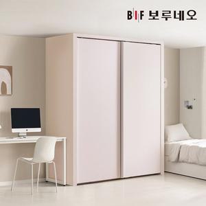 [신세계라이브쇼핑]보루네오 핑크 작은방 슬라이딩붙박이장 슬라이드 10cm 5자 6자 7자 E0등급