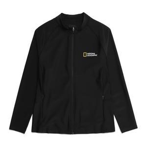 [공식] 내셔널지오그래픽 N232MRG700 남성 베이직  집업 래쉬가드 CARBON BLACK