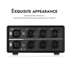 MC103-3M Little Bear 1-IN-3-OUT 3방향 XLR 밸런스드 오디오 컨버터 스테레오 패시브 셀렉터 스위처