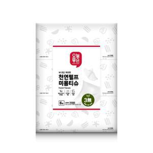 오늘좋은 천연펄프 미용티슈 (180매*6입)