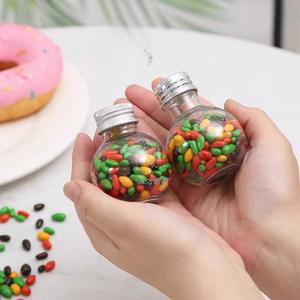별모양 공모양 병 플라스틱 50/100ml 펜던트 투명 50ml 1 원형병 은색 소분통 미니보틀 50개 고리캡 소형