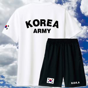 국산 기능성 군인 반팔티셔츠 여름 군용티 남여공용 커플룩 ROKA 로카티 단체복 바지옵션