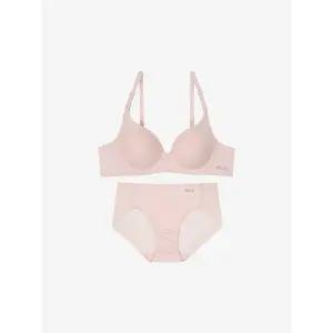 [휠라]베이직 와이어 페일베이지 브라 세트 FI4BAG2653FPBG SKU _P394933872