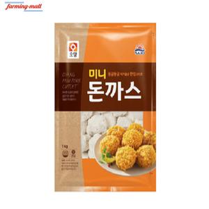 [보금푸드] 사조 오양 미니 돈까스 1kg 1개