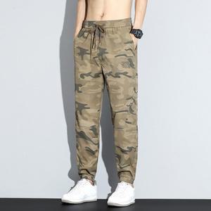 남자 일상복 트레이닝 바지 봄여름 카고 카모 밴딩 조거팬츠 배기 캐주얼 작업복 밀리터리 긴 M스포2