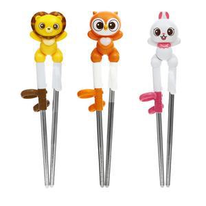 에디슨 프렌즈 스텐젓가락 1단계 /오른손용/부엉이/사자/토끼/교정 젓가락