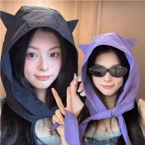 011 냥후드 리본햇 귀달이 UV차단 후드모자