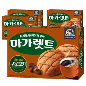 [소비기한 임박] 롯데제과 마가렛트 구운모카 대 352g, 4개