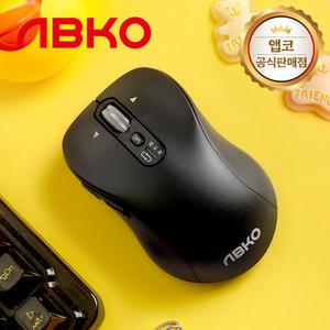 [국내정품] 앱코 WM600 저소음 인피니트 무한휠 틸트 블루투스 무선 마우스 블랙