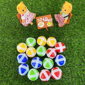 몬테소리 다트 보드 스티키 볼 타겟 슈팅 부모와 자녀 상호 작용 장난감 편안한 게임 플레이트 3.4cm 10 개