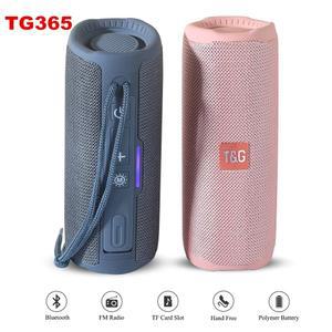 TG365 듀얼베이스 BT 플레이어 서브우퍼 휴대용 방수 컬럼 무선 음악 LED 야외 붐박스 스피커 FM 블루투스 AUX