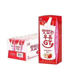 남양 맛있는우유GT 딸기 190ml 24팩