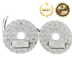 IRALAN 패널 LED 전구 칩 라이트 보드 AC 85-265V 에너지 절약형 원형 교체 가능 광원(자석 조명 포함)
